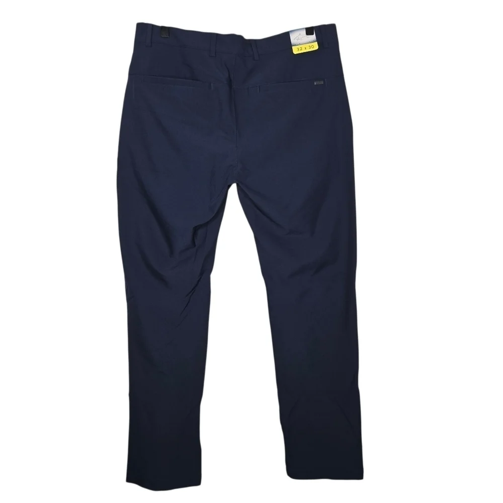 Greg Norman Mens Navy Blue Performance Stretch Jordan Golf Pants Size 32 X 30